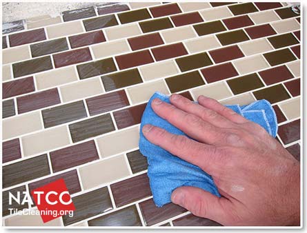 removing grout dye haze off of tiles