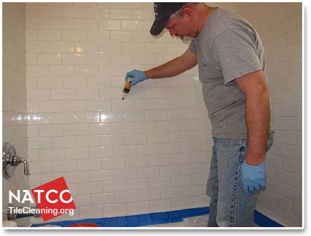 sealing shower grout