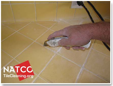 How To Regrout A Tile Countertop