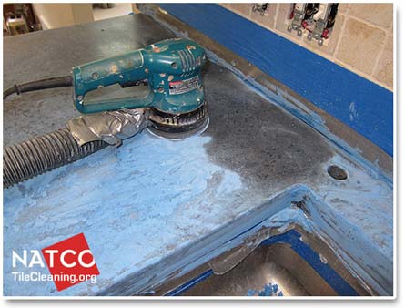sanding and polishing concrete countertops        <h3 class=