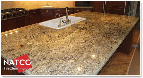 unsealed granite countertop